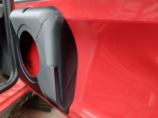 Kieszenie z miejscem na głośniki 13cm Fiat Cinquecento